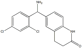 6-[amino(2,4-dichlorophenyl)methyl]-1,2,3,4-tetrahydroquinolin-2-one 结构式