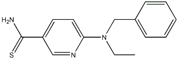 6-[benzyl(ethyl)amino]pyridine-3-carbothioamide 结构式
