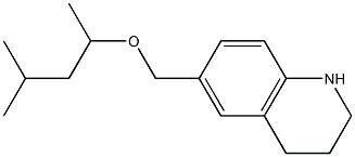 6-{[(4-methylpentan-2-yl)oxy]methyl}-1,2,3,4-tetrahydroquinoline 结构式
