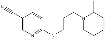 6-{[3-(2-methylpiperidin-1-yl)propyl]amino}nicotinonitrile 结构式