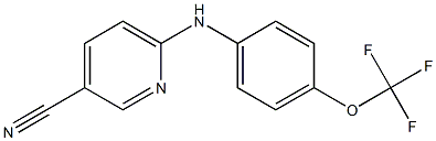 6-{[4-(trifluoromethoxy)phenyl]amino}pyridine-3-carbonitrile 结构式