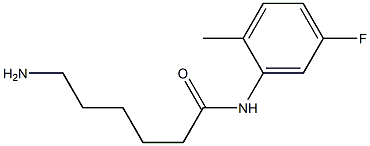 6-amino-N-(5-fluoro-2-methylphenyl)hexanamide 结构式