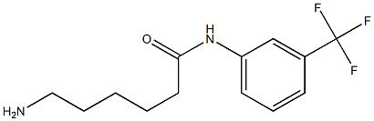 6-amino-N-[3-(trifluoromethyl)phenyl]hexanamide 结构式
