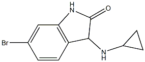 6-bromo-3-(cyclopropylamino)-2,3-dihydro-1H-indol-2-one 结构式