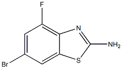 6-bromo-4-fluoro-1,3-benzothiazol-2-amine 结构式