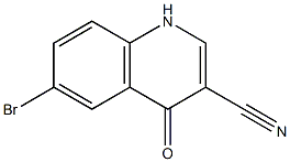 6-bromo-4-oxo-1,4-dihydroquinoline-3-carbonitrile 结构式