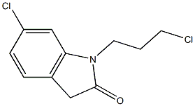 6-chloro-1-(3-chloropropyl)-2,3-dihydro-1H-indol-2-one 结构式