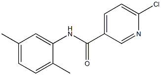 6-chloro-N-(2,5-dimethylphenyl)pyridine-3-carboxamide 结构式