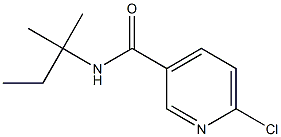 6-chloro-N-(2-methylbutan-2-yl)pyridine-3-carboxamide 结构式