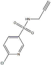 6-chloro-N-prop-2-ynylpyridine-3-sulfonamide 结构式