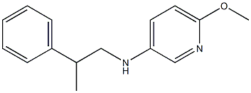 6-methoxy-N-(2-phenylpropyl)pyridin-3-amine 结构式