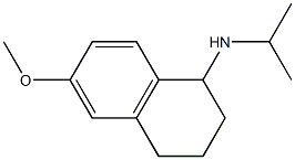 6-methoxy-N-(propan-2-yl)-1,2,3,4-tetrahydronaphthalen-1-amine 结构式
