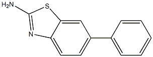 6-phenyl-1,3-benzothiazol-2-amine 结构式