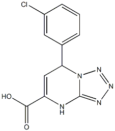 7-(3-chlorophenyl)-4,7-dihydrotetrazolo[1,5-a]pyrimidine-5-carboxylic acid 结构式