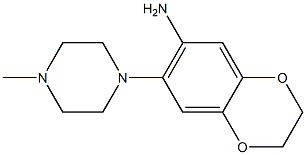 7-(4-methylpiperazin-1-yl)-2,3-dihydro-1,4-benzodioxin-6-amine 结构式