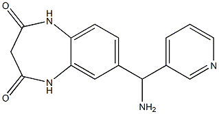 7-[amino(pyridin-3-yl)methyl]-2,3,4,5-tetrahydro-1H-1,5-benzodiazepine-2,4-dione 结构式