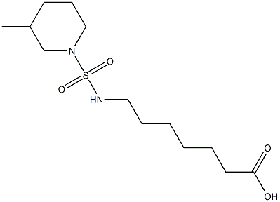 7-{[(3-methylpiperidine-1-)sulfonyl]amino}heptanoic acid 结构式