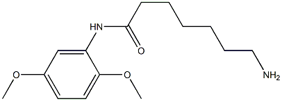 7-amino-N-(2,5-dimethoxyphenyl)heptanamide 结构式