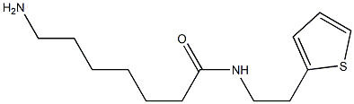 7-amino-N-(2-thien-2-ylethyl)heptanamide 结构式