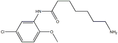 7-amino-N-(5-chloro-2-methoxyphenyl)heptanamide 结构式