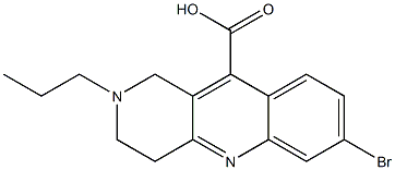 7-bromo-2-propyl-1H,2H,3H,4H-benzo[b]1,6-naphthyridine-10-carboxylic acid 结构式