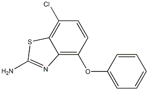 7-chloro-4-phenoxy-1,3-benzothiazol-2-amine 结构式