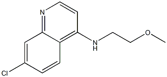 7-chloro-N-(2-methoxyethyl)quinolin-4-amine 结构式