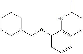 8-(cyclohexylmethoxy)-2-methyl-1,2,3,4-tetrahydroquinoline 结构式