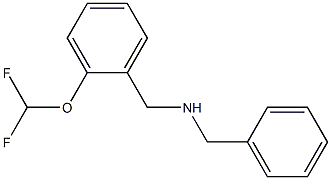 benzyl({[2-(difluoromethoxy)phenyl]methyl})amine 结构式