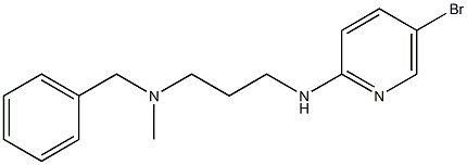 benzyl({3-[(5-bromopyridin-2-yl)amino]propyl})methylamine 结构式