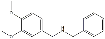 benzyl[(3,4-dimethoxyphenyl)methyl]amine 结构式
