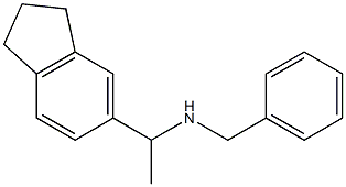 benzyl[1-(2,3-dihydro-1H-inden-5-yl)ethyl]amine 结构式