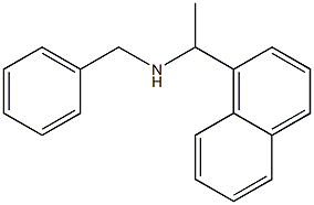 benzyl[1-(naphthalen-1-yl)ethyl]amine 结构式