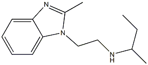 butan-2-yl[2-(2-methyl-1H-1,3-benzodiazol-1-yl)ethyl]amine 结构式