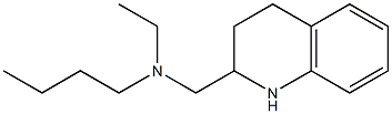 butyl(ethyl)(1,2,3,4-tetrahydroquinolin-2-ylmethyl)amine 结构式