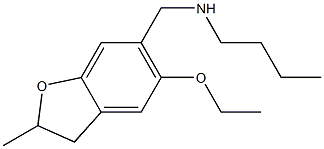 butyl[(5-ethoxy-2-methyl-2,3-dihydro-1-benzofuran-6-yl)methyl]amine 结构式