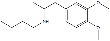 butyl[1-(3,4-dimethoxyphenyl)propan-2-yl]amine 结构式