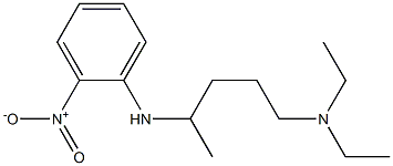 diethyl({4-[(2-nitrophenyl)amino]pentyl})amine 结构式