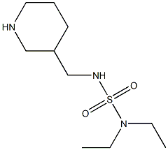 diethyl[(piperidin-3-ylmethyl)sulfamoyl]amine 结构式