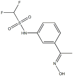 difluoro-N-{3-[1-(hydroxyimino)ethyl]phenyl}methanesulfonamide 结构式