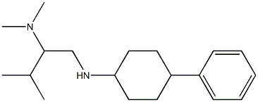 dimethyl({3-methyl-1-[(4-phenylcyclohexyl)amino]butan-2-yl})amine 结构式