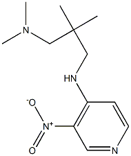 dimethyl(2-methyl-2-{[(3-nitropyridin-4-yl)amino]methyl}propyl)amine 结构式