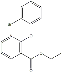ethyl 2-(2-bromophenoxy)nicotinate 结构式