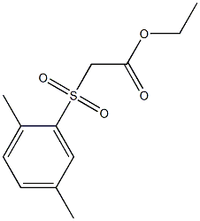 ethyl 2-[(2,5-dimethylbenzene)sulfonyl]acetate 结构式