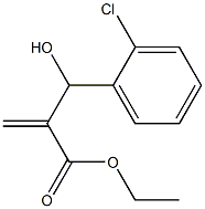 ethyl 2-[(2-chlorophenyl)(hydroxy)methyl]prop-2-enoate 结构式