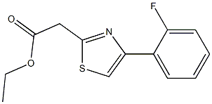 ethyl 2-[4-(2-fluorophenyl)-1,3-thiazol-2-yl]acetate 结构式