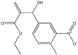 ethyl 2-[hydroxy(4-methyl-3-nitrophenyl)methyl]prop-2-enoate 结构式