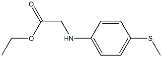 ethyl 2-{[4-(methylsulfanyl)phenyl]amino}acetate 结构式