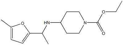 ethyl 4-{[1-(5-methylfuran-2-yl)ethyl]amino}piperidine-1-carboxylate 结构式