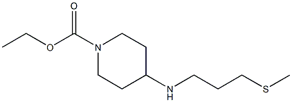 ethyl 4-{[3-(methylsulfanyl)propyl]amino}piperidine-1-carboxylate 结构式